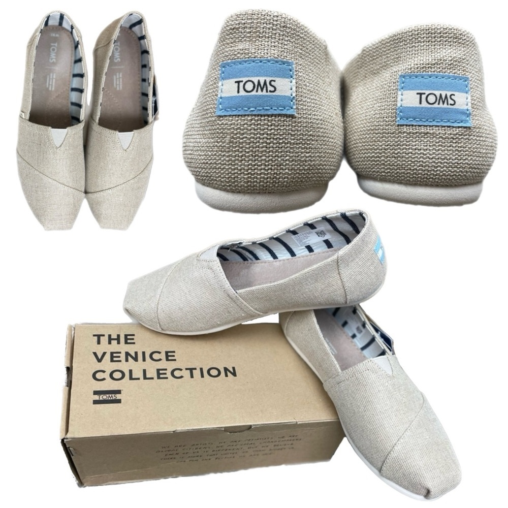 TOMS Seasonal Classic Alpargata woman’s Flats Size 9.5W. New in Box